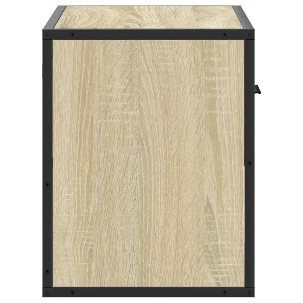 Mobile TV Rovere Sonoma 60x31x39,5cm Legno Multistrato Metallo