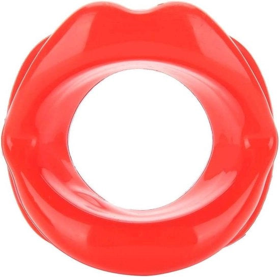 Faccia Lifting con Esercitatore Orale per Allenamento delle Labbra - Rosso
