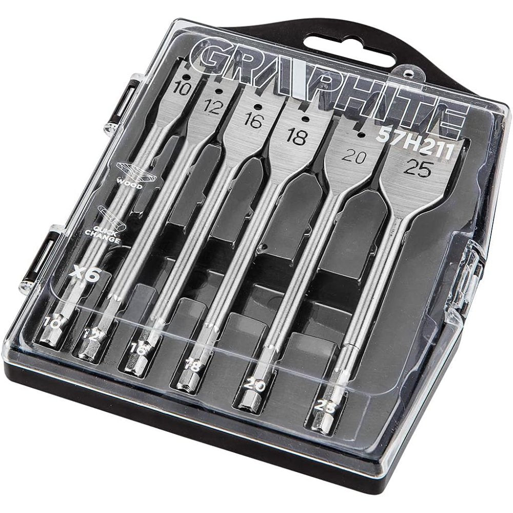 Topex 57h211 punte per legno pia iatte 10 12 16 18 20 25 mm set 6