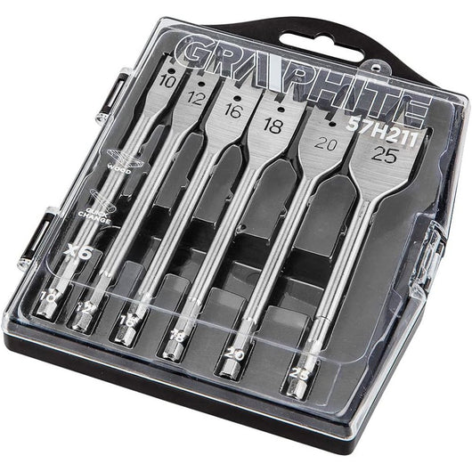 Topex 57h211 punte per legno pia iatte 10 12 16 18 20 25 mm set 6