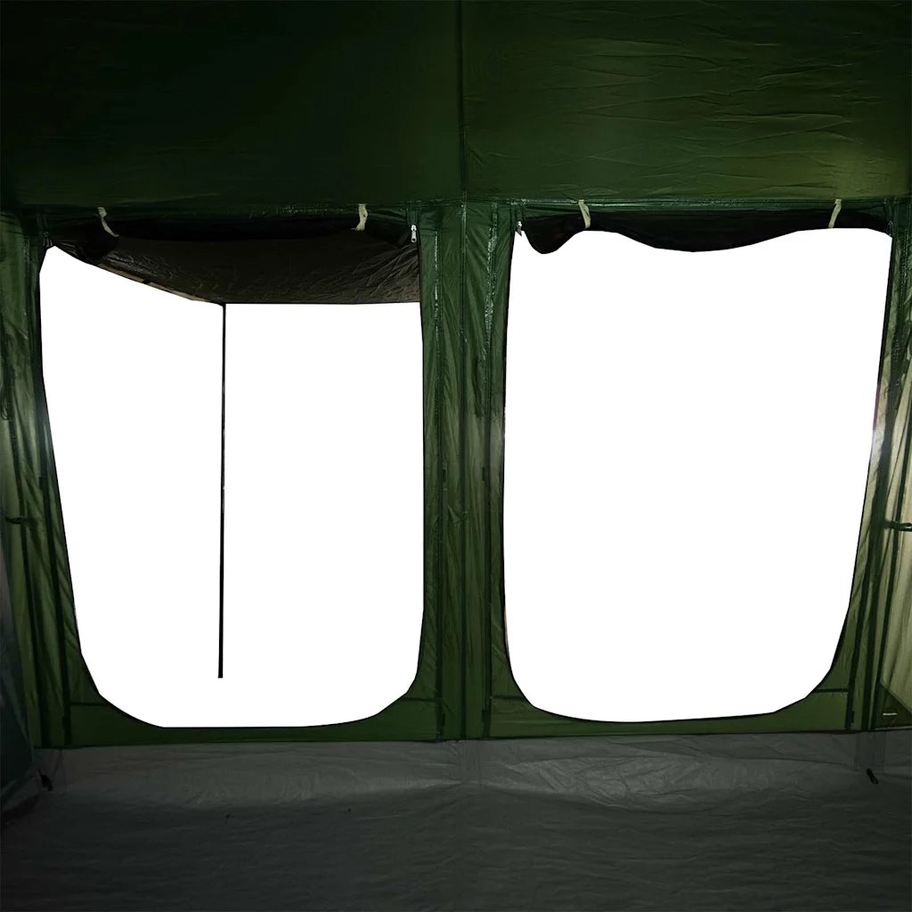 Tenda Familiare a Tunnel per 10 Persone Verde Impermeabile