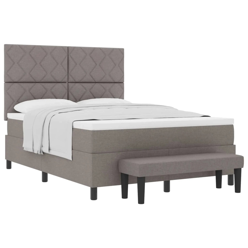 Letto a molle con materasso Talpa 140 x 190 cm Tessuto 3344146