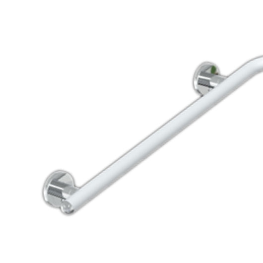 Maniglia angolare doccia serie raffaello 71,6x71,6 bianco opaco/inox lucido