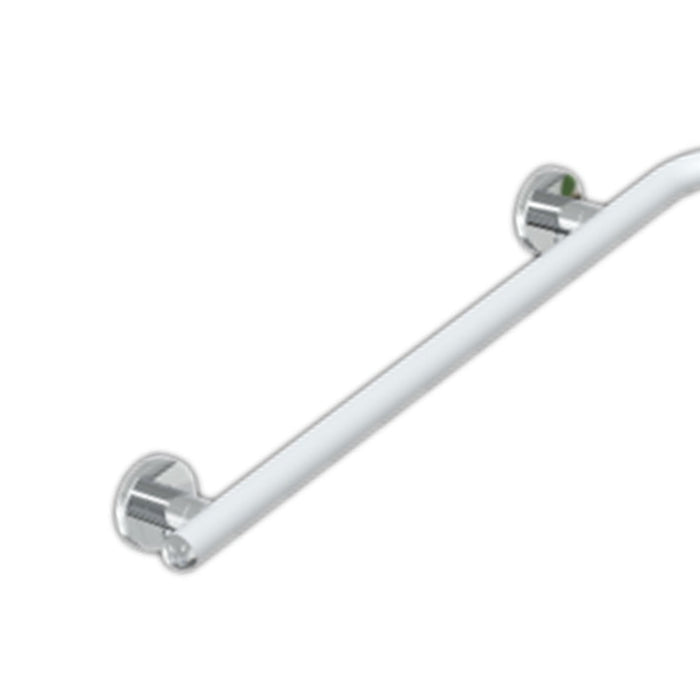 Maniglia angolare doccia serie raffaello 71,6x71,6 bianco opaco/inox lucido