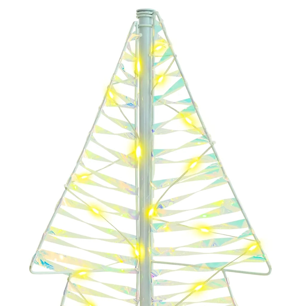 Albero di Natale con 160 LED Bianco caldo 150 cm PET