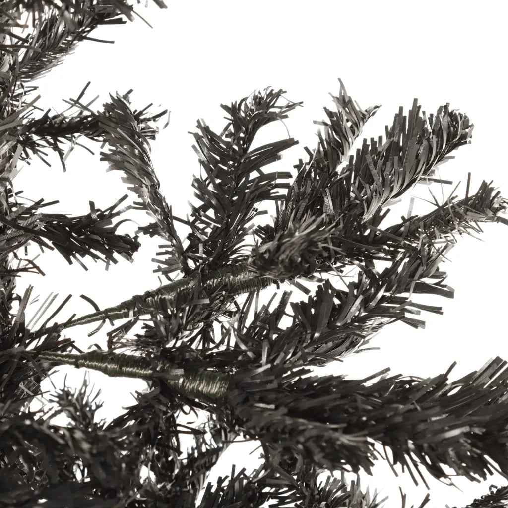 Albero di Natale Sottile Nero 240 cm 329221