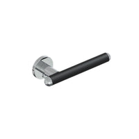 Porta carta igienica nero opaco, inox lucido