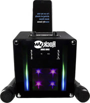 Impianto karaoke per adulti con Bluetooth effetti vocali 5 watt illuminazione LED nera impianto karaoke per adulti