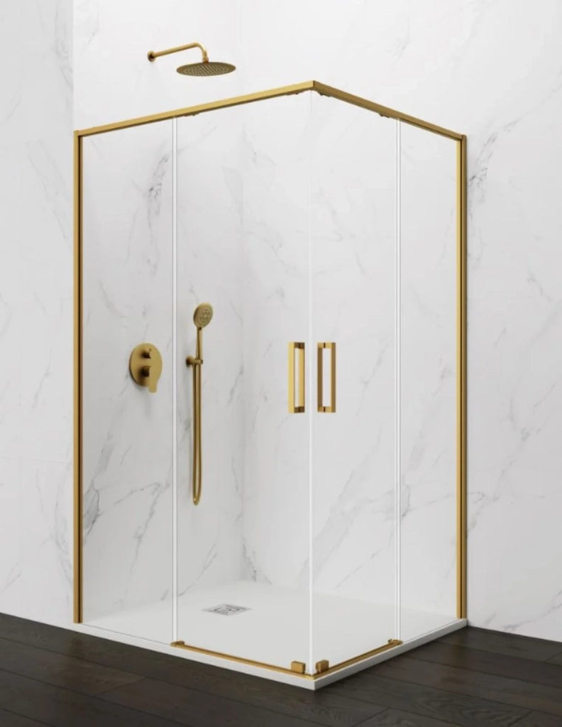 Box doccia ingresso angolare 2+2 ABANTE (TWENTY) 85x75 cm Oro
