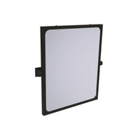Specchio reclinabile serie leonardo 46x56 cm nero opaco