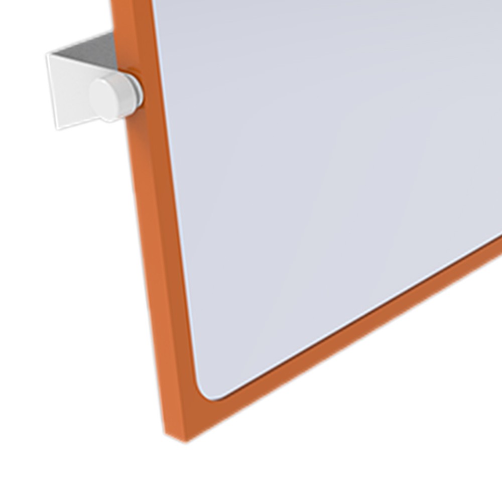 Specchio reclinabile serie leonardo 46x56 cm arancio