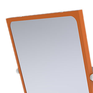 Specchio reclinabile serie leonardo 46x56 cm arancio