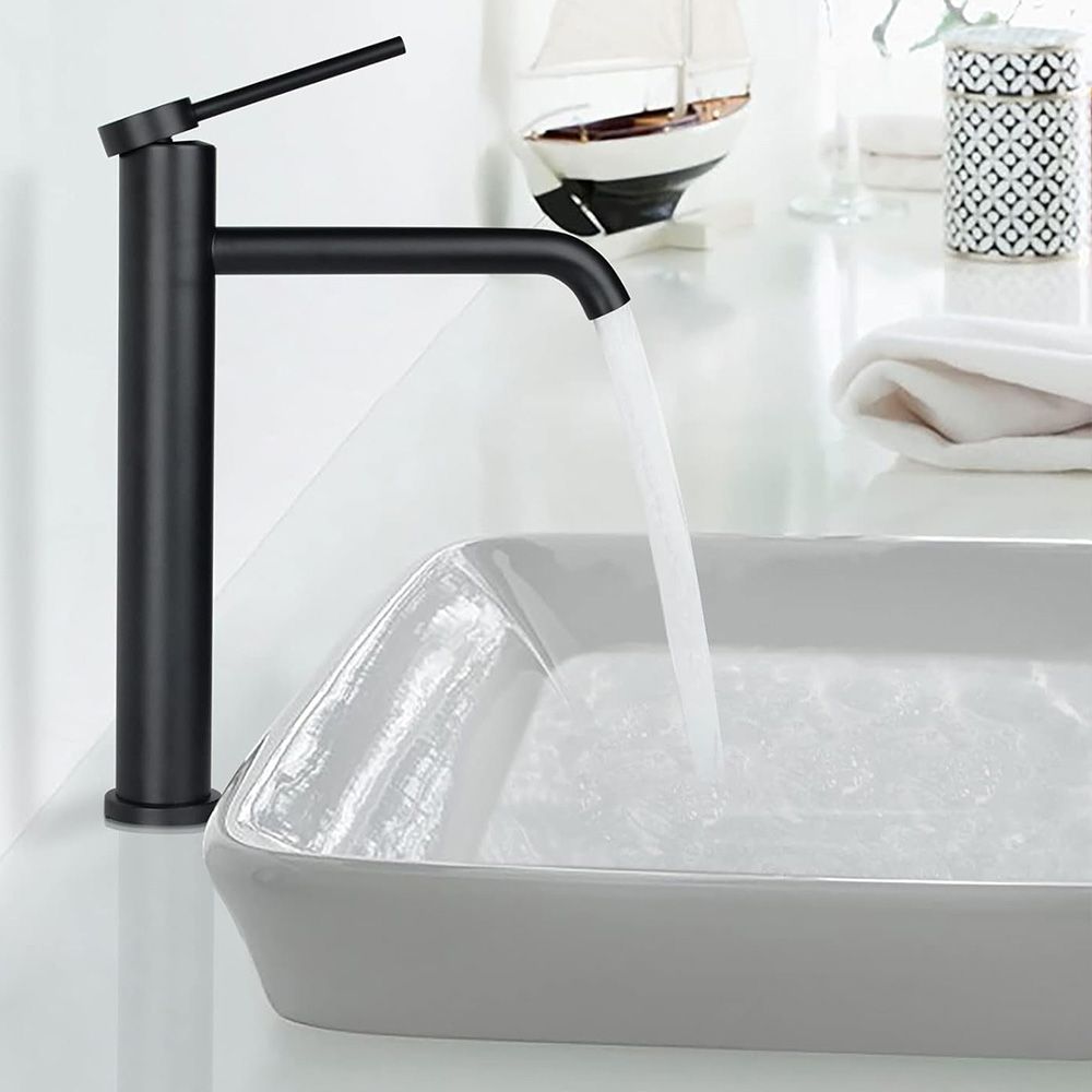 Rubinetto Da Lavabo Rea Clif Black Mat High