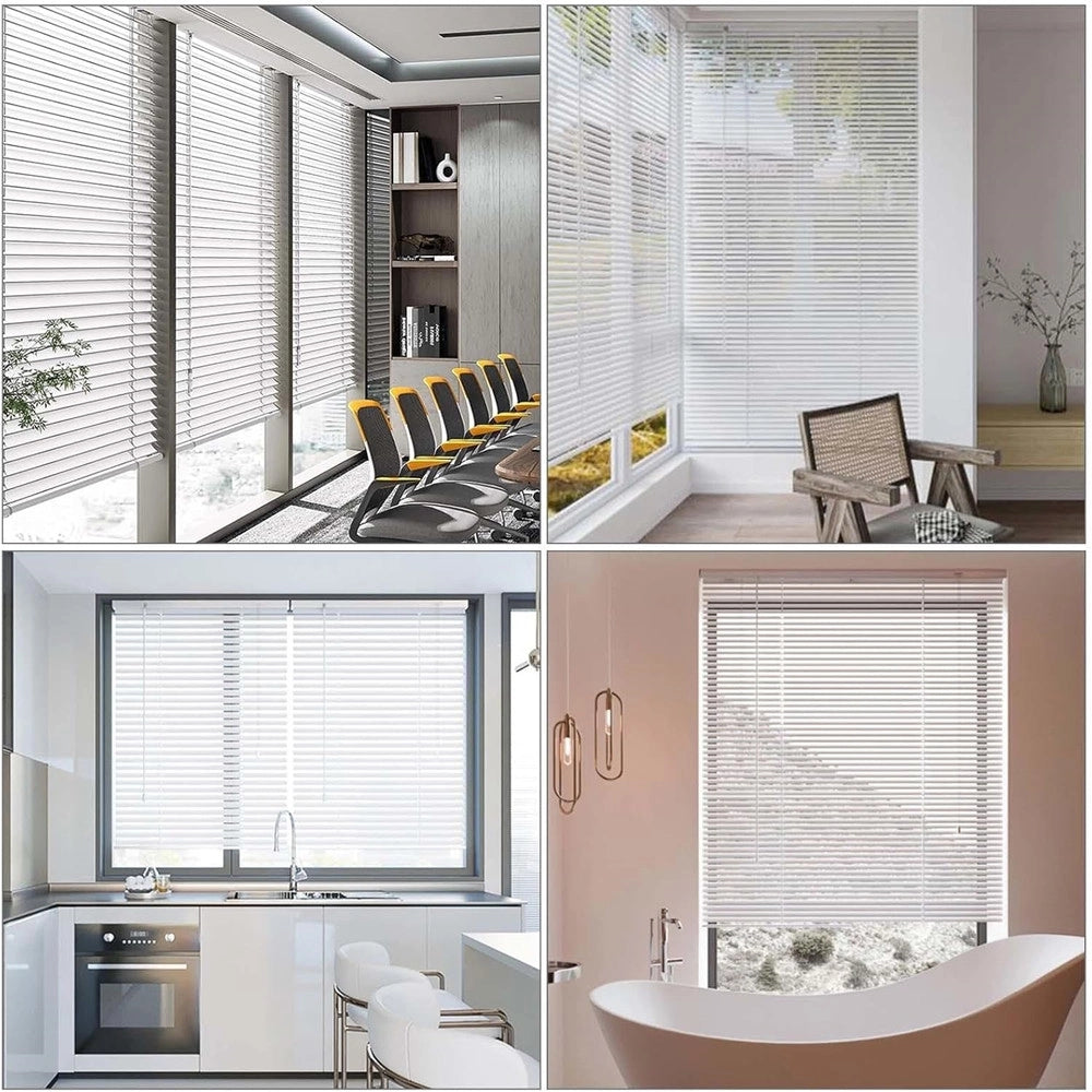 Trade Shop - Tenda Veneziana Bianca In Pvc 40x160cm Per Portafinestra Finestra Parasole Tpl03 677411a -