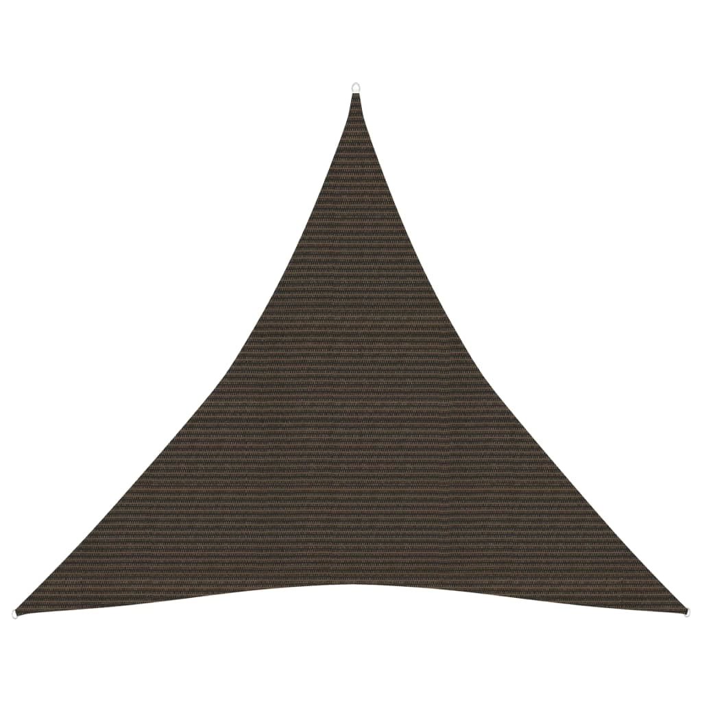 Vela ombreggiante 160 g/m² marrone 6 x 6 x 6 m HDPE 02_0009177