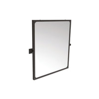 Specchio reclinabile serie leonardo 60x70 cm nero opaco