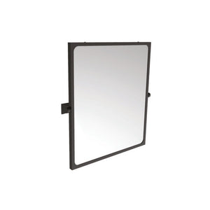 Specchio reclinabile serie leonardo 60x70 cm nero opaco