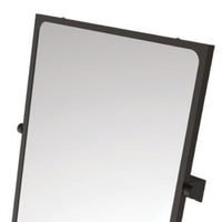 Specchio reclinabile serie leonardo 60x70 cm nero opaco