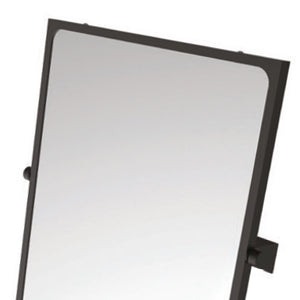 Specchio reclinabile serie leonardo 60x70 cm nero opaco