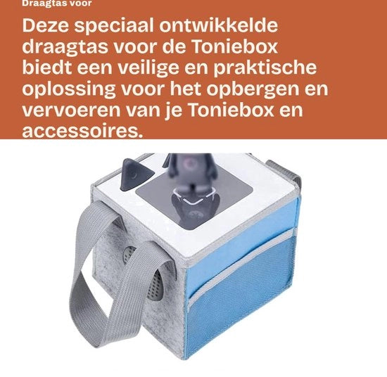 Accessorio per Toniebox con tasche portatile e contenitori di stoccaggio con fori