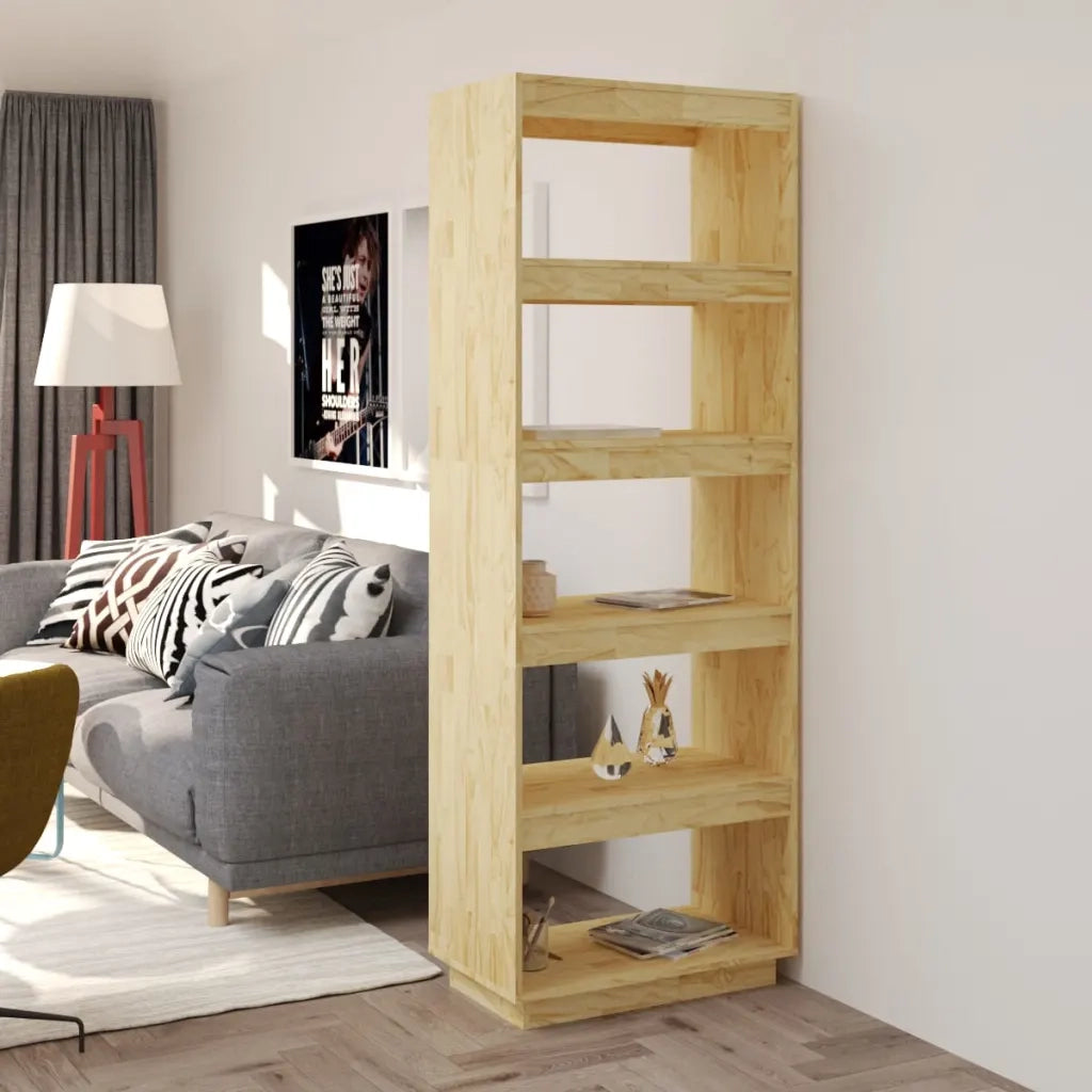 Libreria/Divisorio 60x35x167 cm in Legno Massello di Pino cod mxl 23398