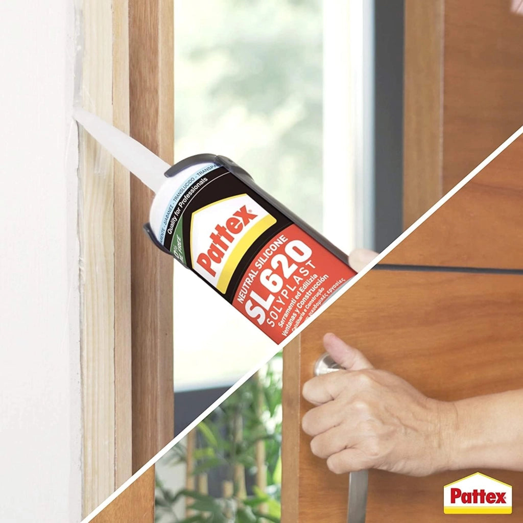 Pattex Silicone Sl 620 Neutro Colorato 300 ml Grigio RAL 7004 2 Pezzi