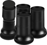 Altezza per letto set di 4 pezzi nero 55cm 10cm 155cm