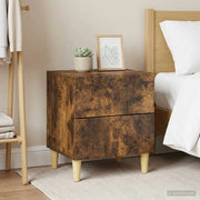 Comodino 2 pcs Rovere Fumo 43 x 34,5 x 48 cm 894996