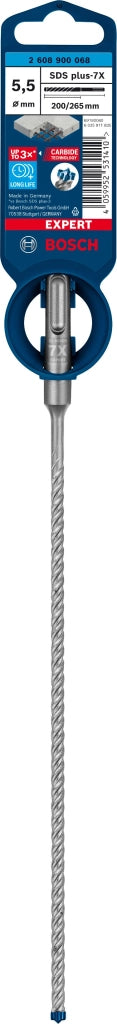 2608900068 - PUNTA BOSCH SDS PLUS 4 TAGLIENTI D.5,5mm x 200mm X 265mm