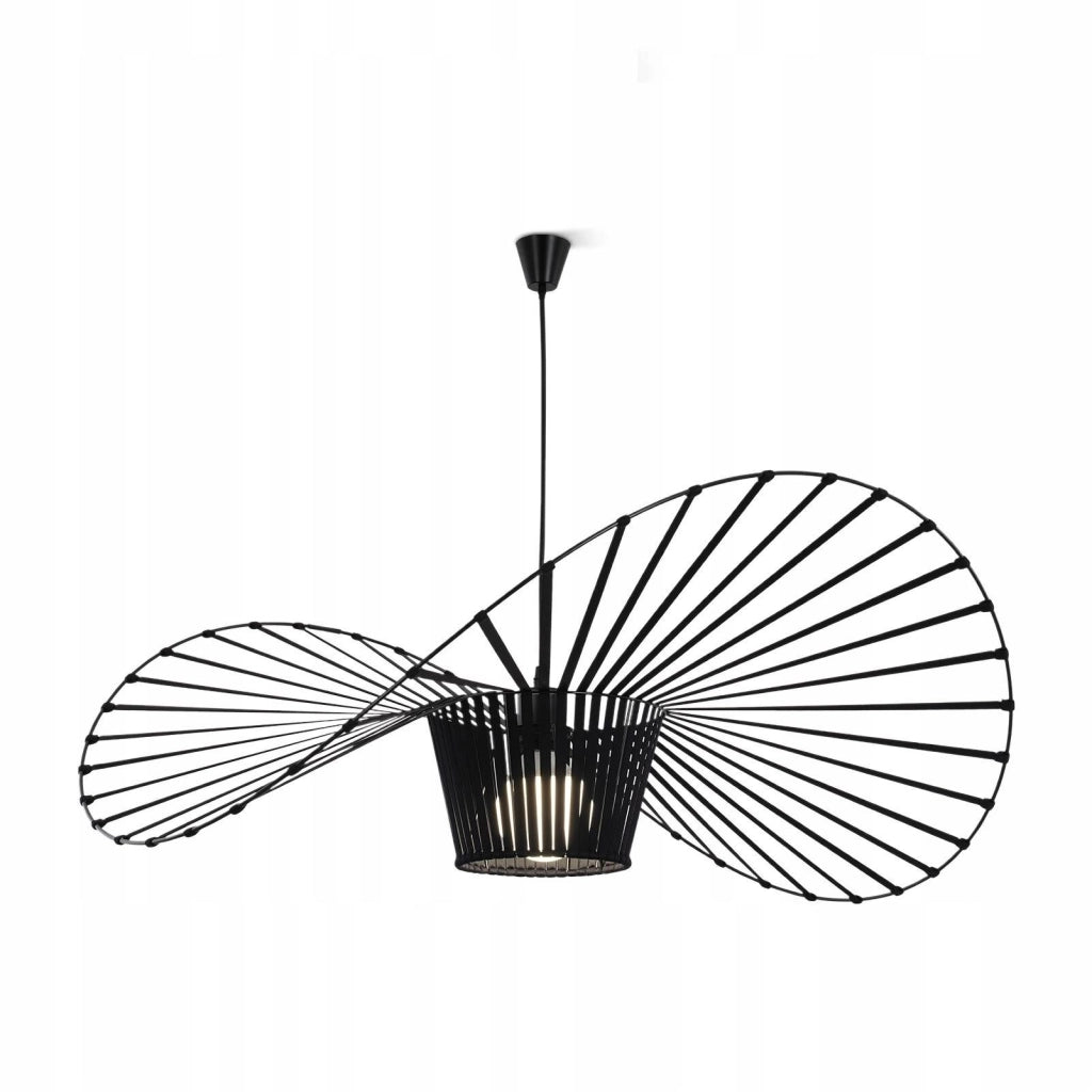 ZMH Lampada a Sospensione Moderna a LED Nero E27 120 cm per Sala da Pranzo