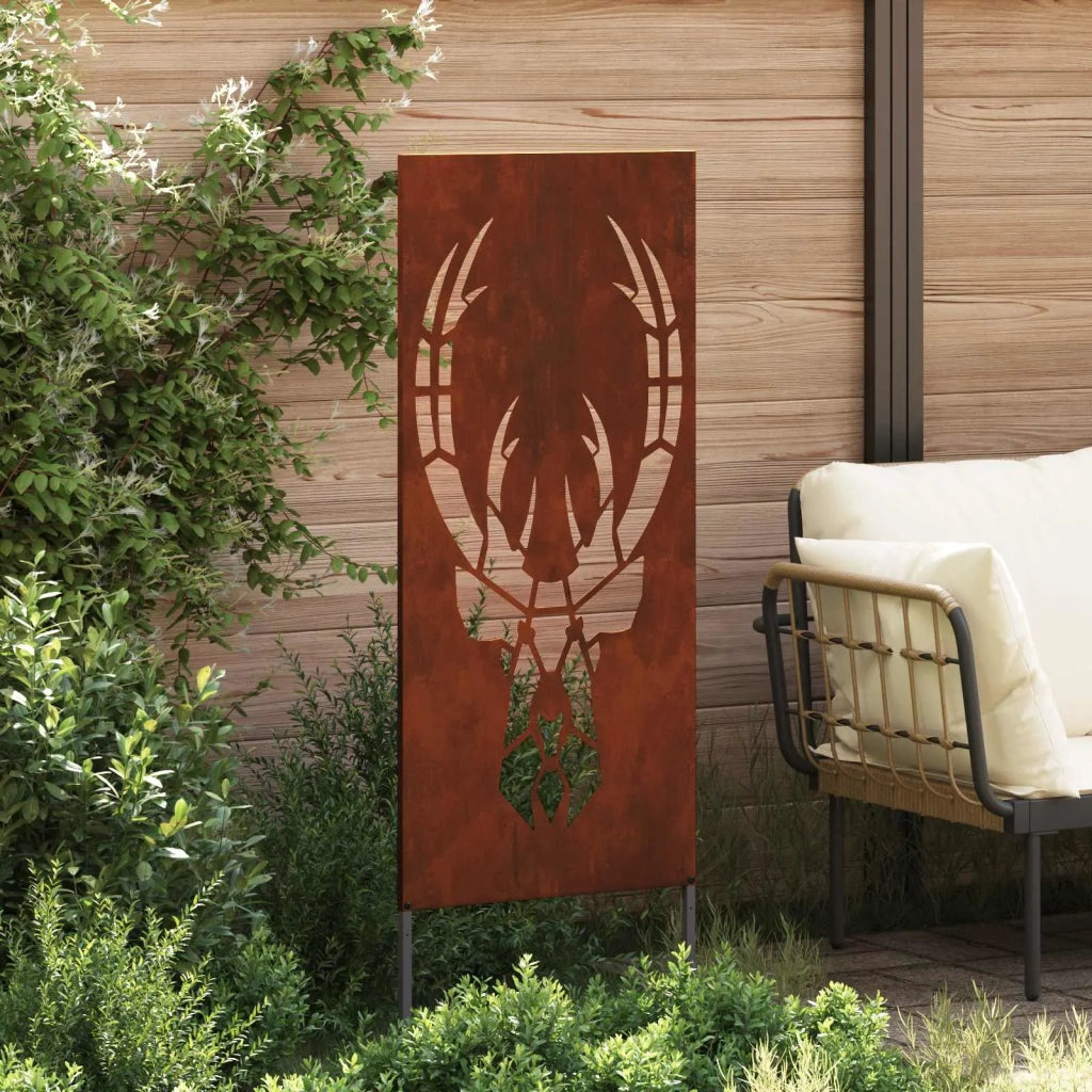 Schermo per privacy in giardino Ruggine 50 x 140 cm 876335