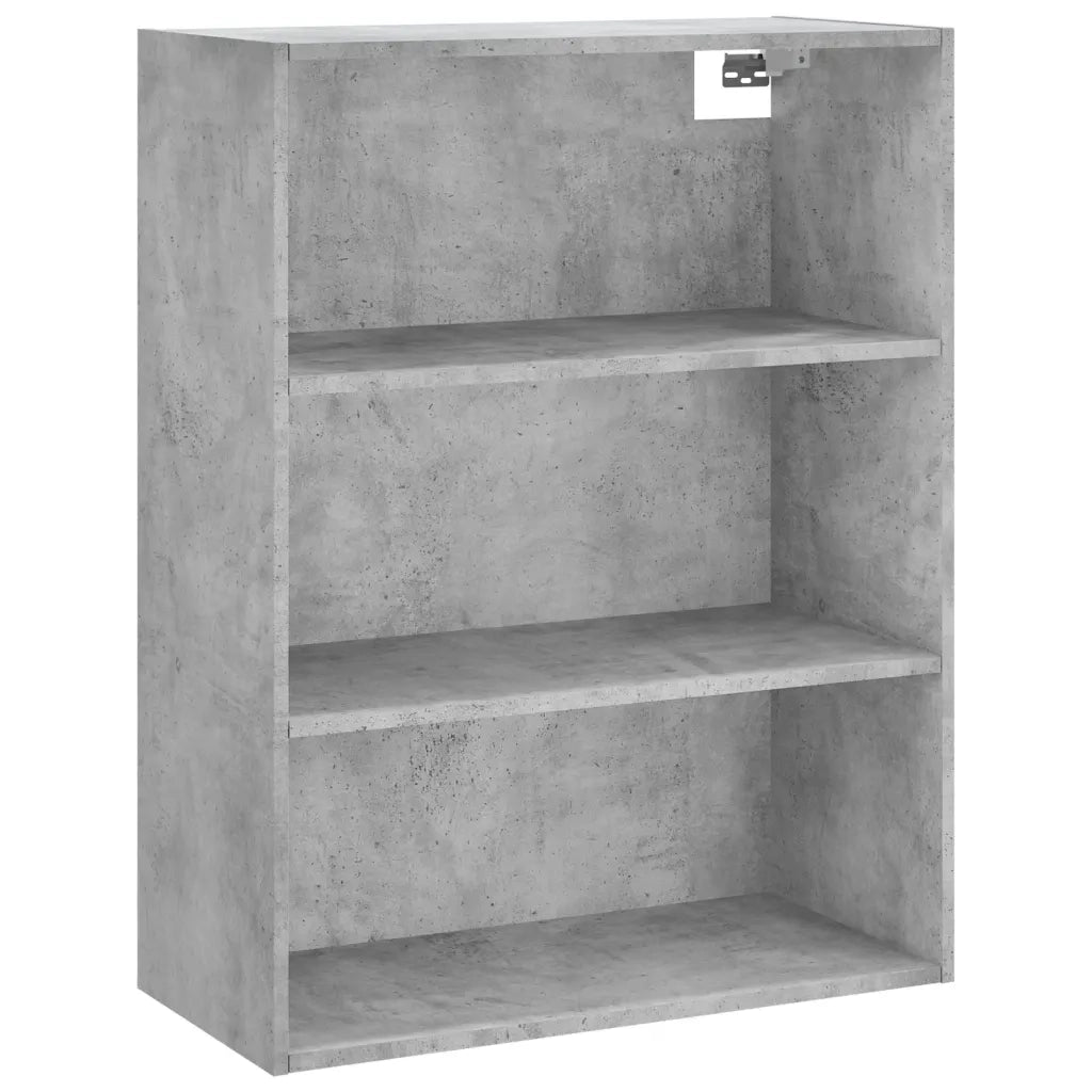 Credenza-Buffet-Armadio da cucina Grigio Cemento 69,5x34x180 cm in Legno Multistrato 776370
