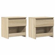 Comodini 2 pz-Set di 2 Tavolino da notte Rovere Sonoma 40x30x39 cm in Legno Multistrato