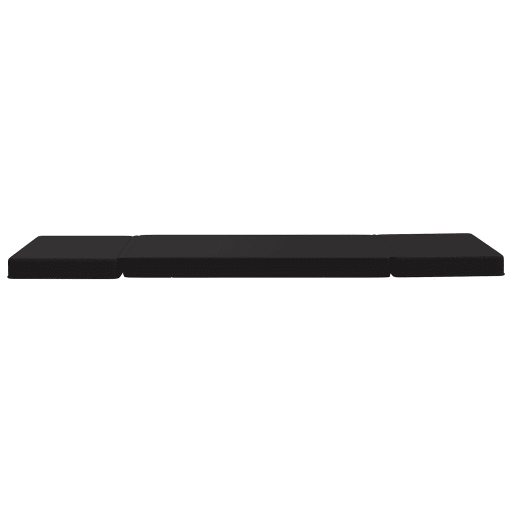 Sedia a Sdraio da Terra Pieghevole Nera in Similpelle cod mxl 60998