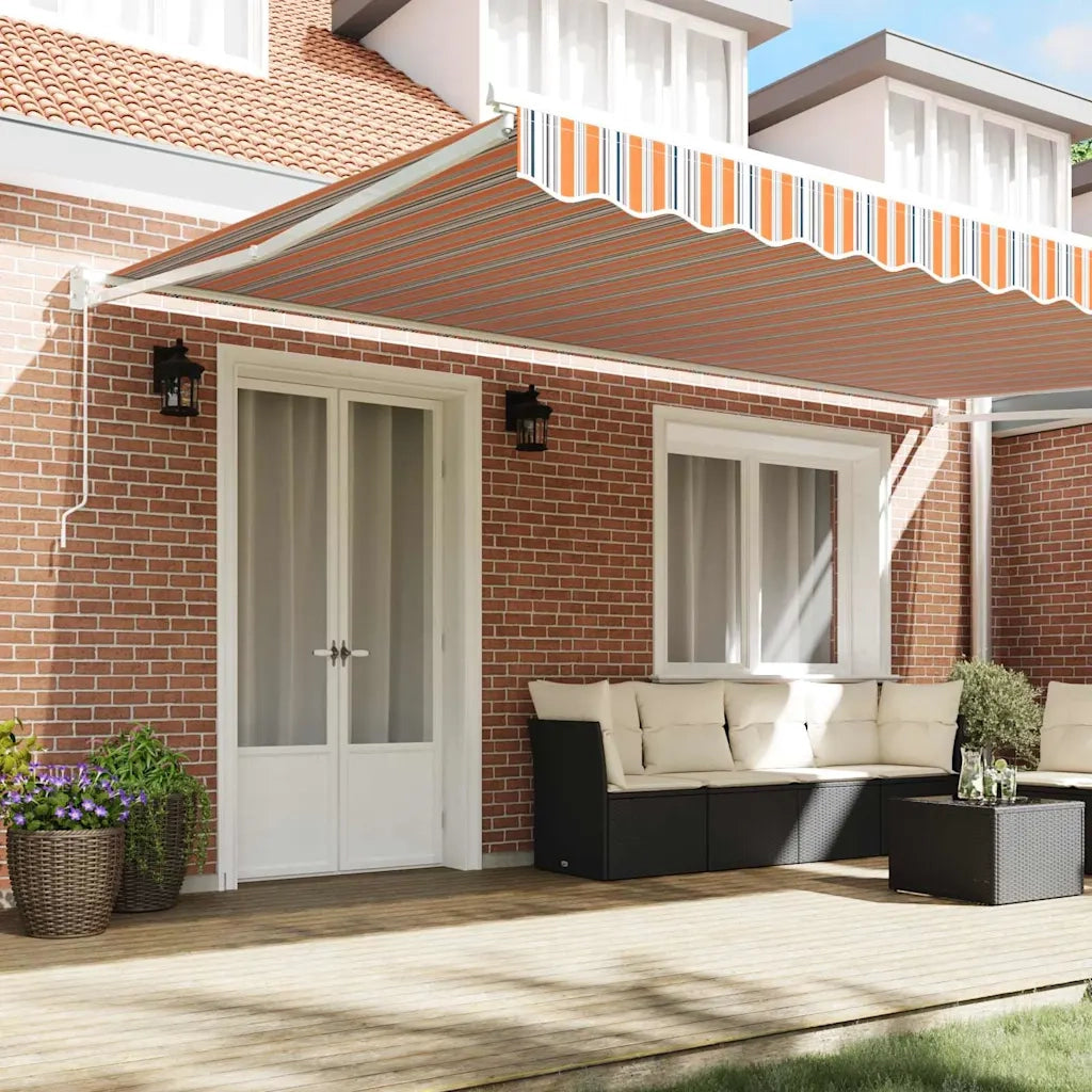 Tenda da Sole Multicolore 500 × 300 cm Poliestere e Metallo 3331287