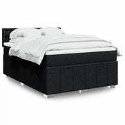 Giroletto a Molle con Materasso Nero 160x200 cm in Tessuto 3289435