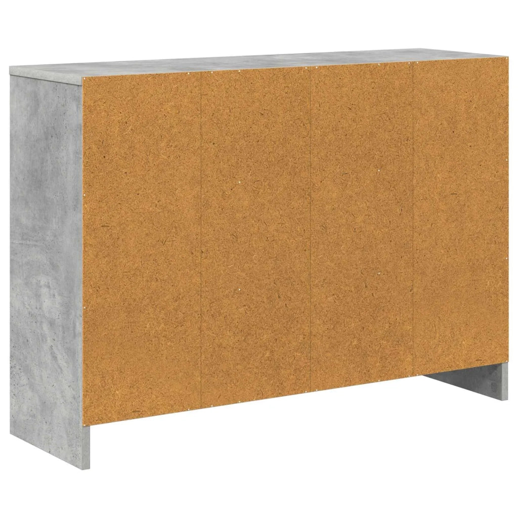 Credenza con cassetto Grigio cemento 88,5 x 27,5 x 63,5 cm