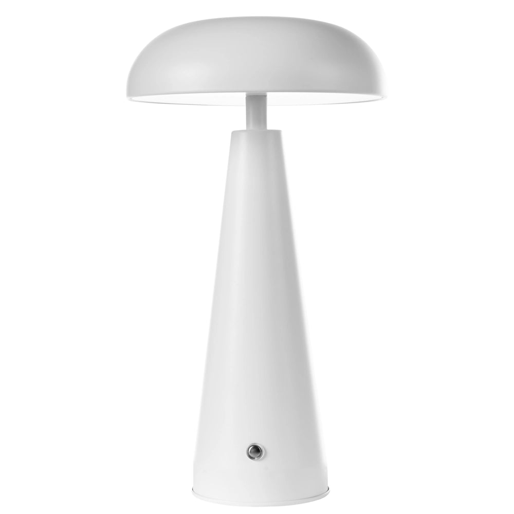 Lampada da tavolo in metallo bianco per interni con dimmer senza fili Luce domestica Design moderno