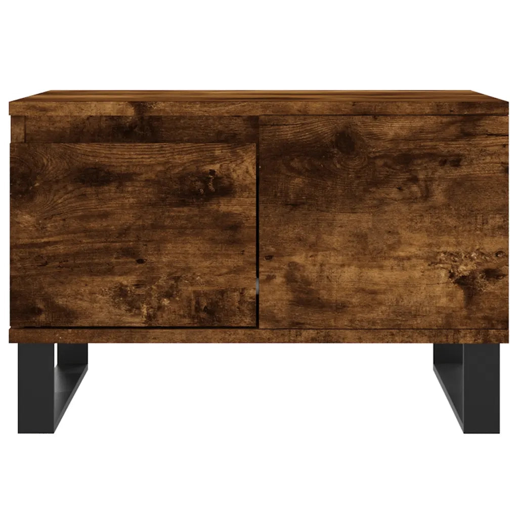 vidaXL Tavolino da Salotto Rovere Fumo 55x55x36,5 cm Legno Multistrato