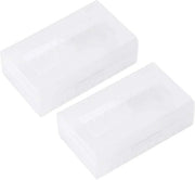 Scatola per batterie acqua resistente - Formato compatto - Per 2 x batterie 20700/21700 - Protezione e durata - Translucido