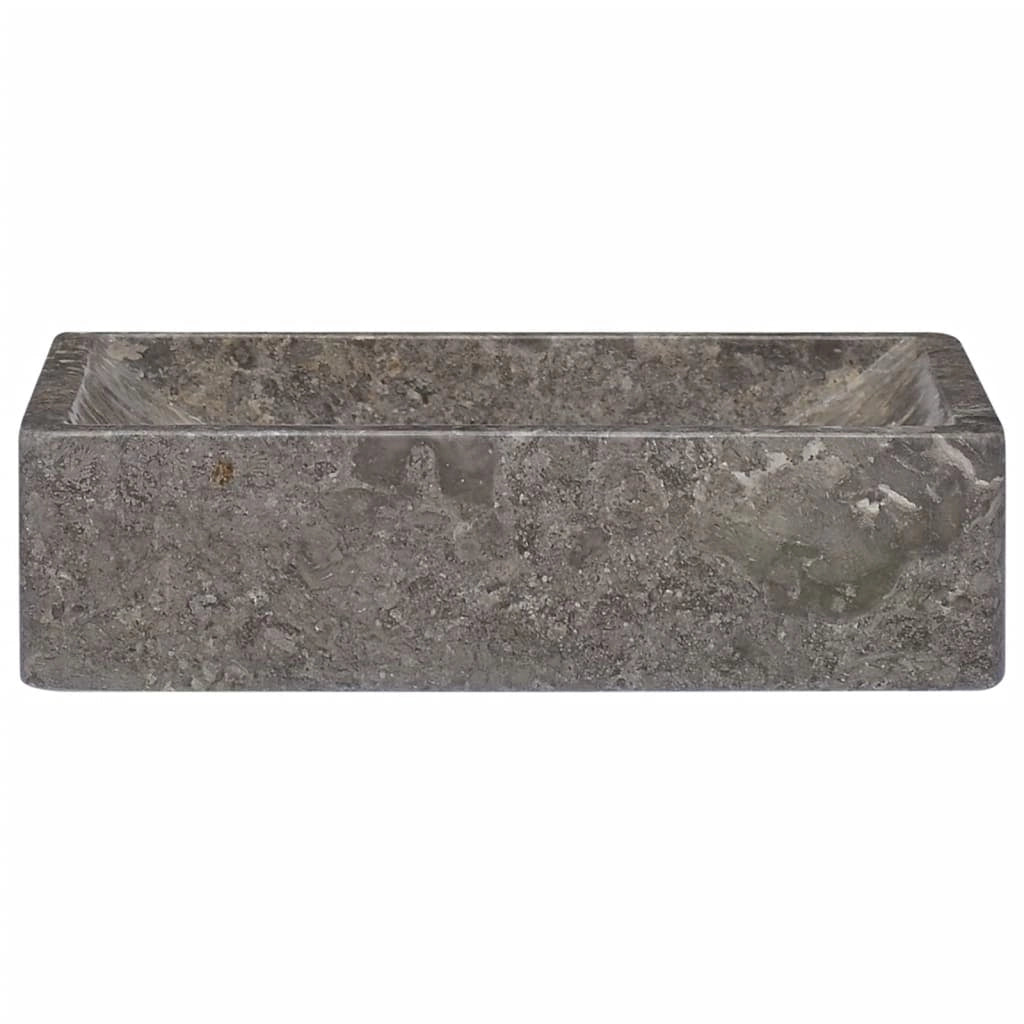 Lavandino da bagno lavabo da appoggio lavabo da WC lavabo da bagno lavabo da interno 45 x 30 cm marmo grigio 02_0002800