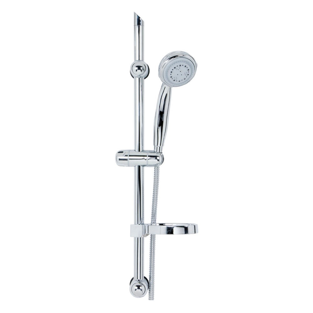 Saliscendi serie regolo cromato a 8 getti, cromato