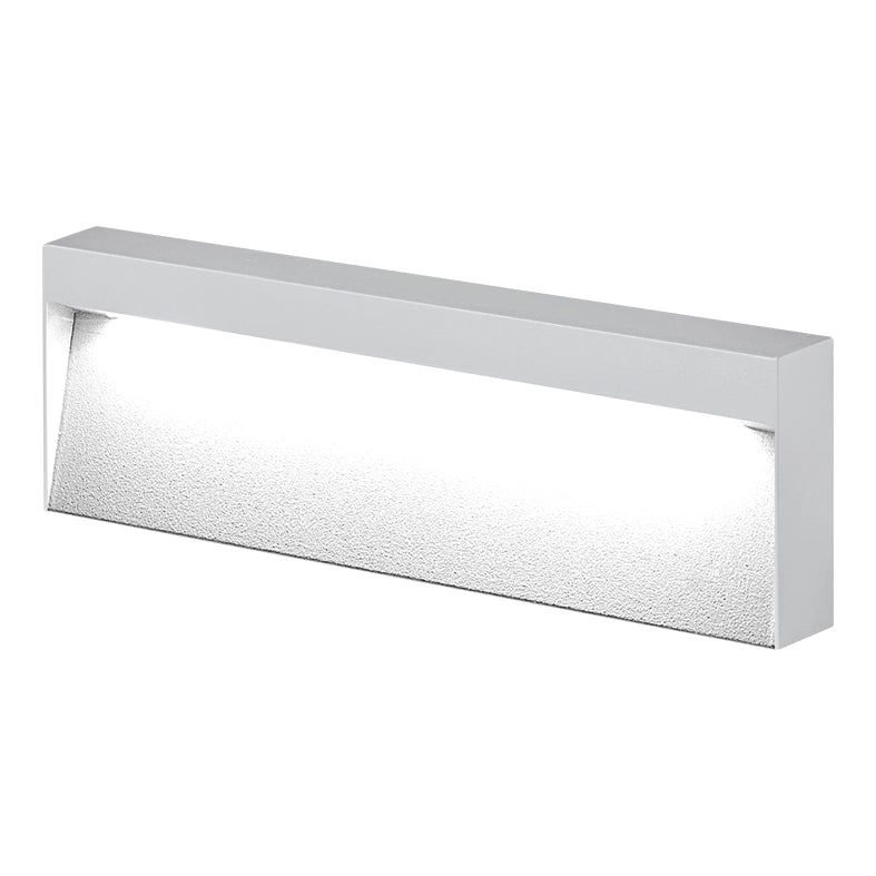 Applique KIKI a LED 8W 3000K IP65 - Struttura in Alluminio Bianca per Esterni, Segnapasso a Parete 50° Angolo Luce - Rossini Group