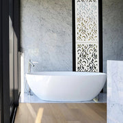CURL - Pannello in PVC traforato - Parasole Colore: bianco, Misura: 47x94 cm