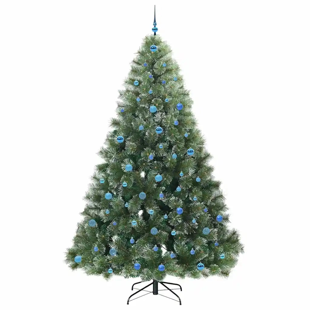 Albero di Natale artificiale con 300 LED Verde 240 cm PE e PVC