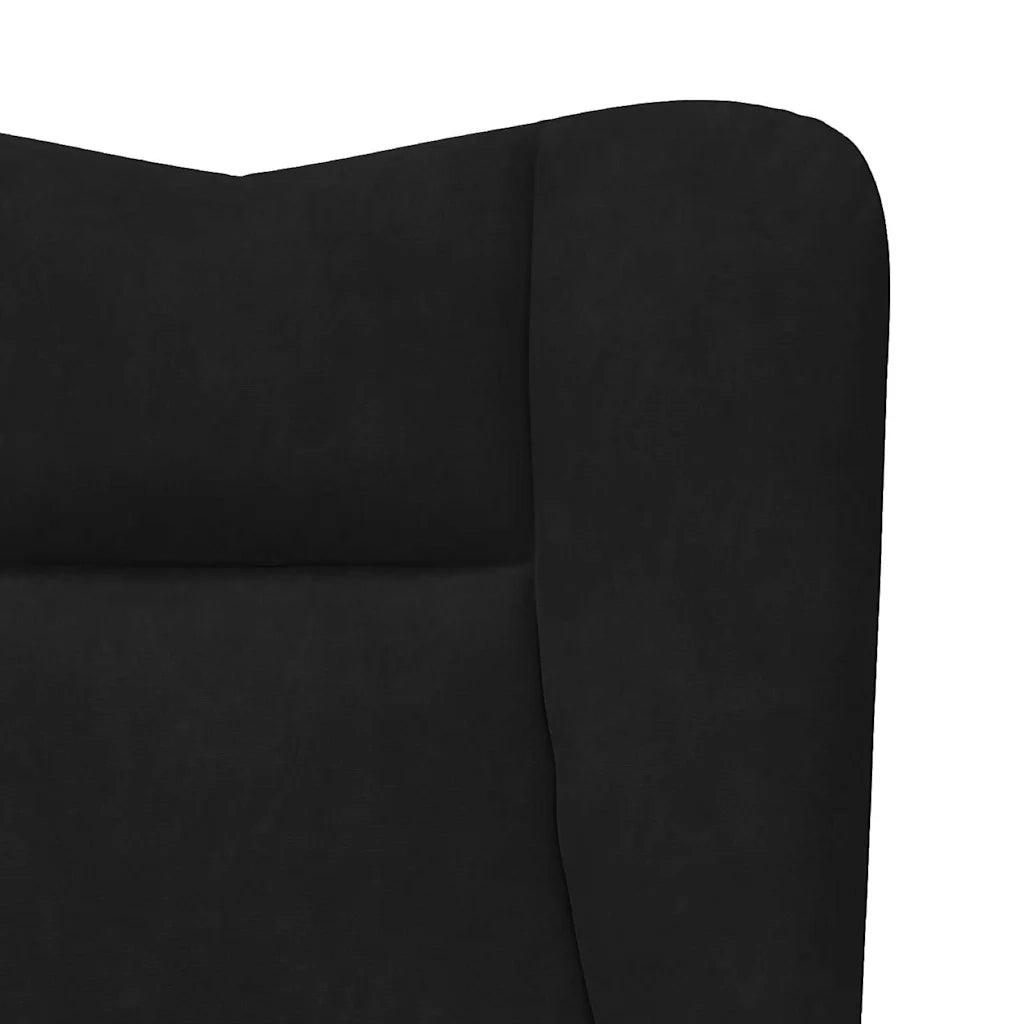 Poltrona | Sedia Relax Nero 63 x 67 x 94 cm Velluto
