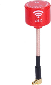 Antenna 5.8 GHz in ABS Durevole Bassa perdita di segnale 3dBi Polarizzazione LHCP Direzionale Antenna ad alta guadagno per FPV Applicazione: Drone FPV con connettore MMCX a 45°