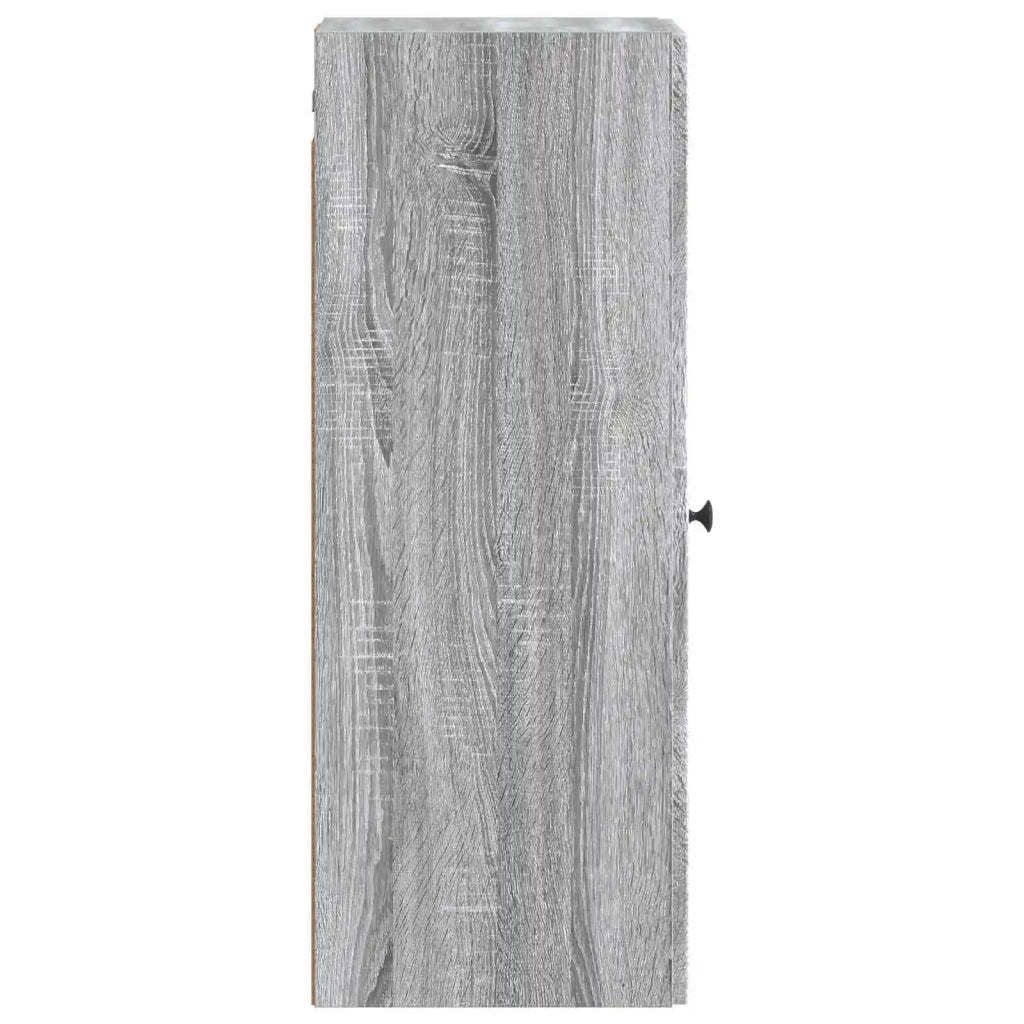 Mobiletto a muro Sonoma grigio 33 x 34,5 x 90 cm 898081