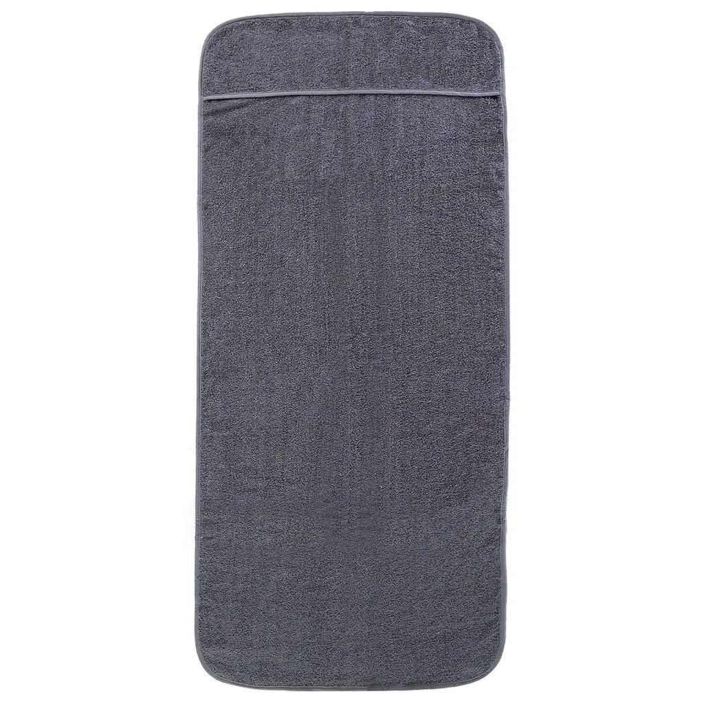 Asciugamani da Spiaggia 2pz Antracite 75x200 cm Tessuto 400 GSM 362674