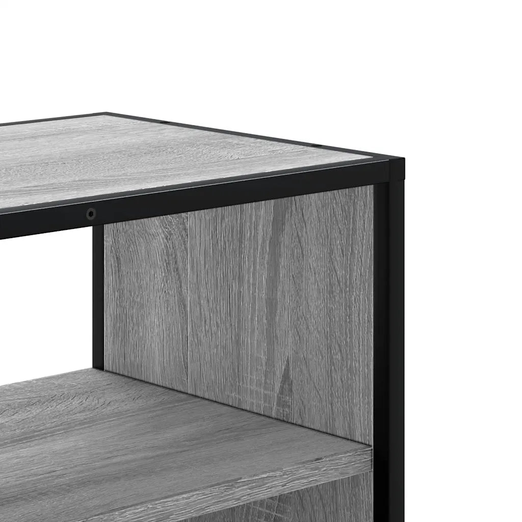 vidaXL Mobile TV Grigio Sonoma 80x31x39,5 cm Legno Multistrato Metallo
